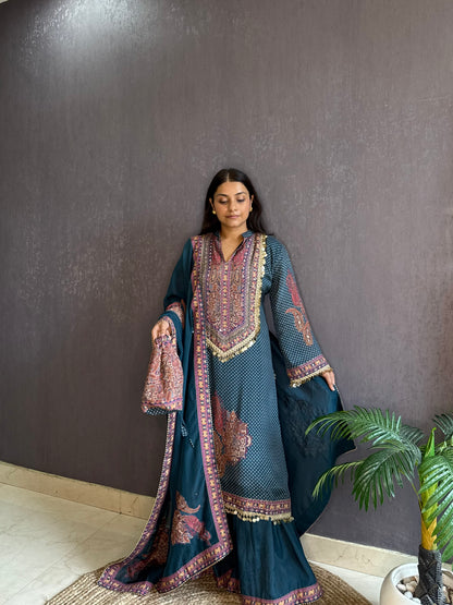 Digital printed coin sharara set