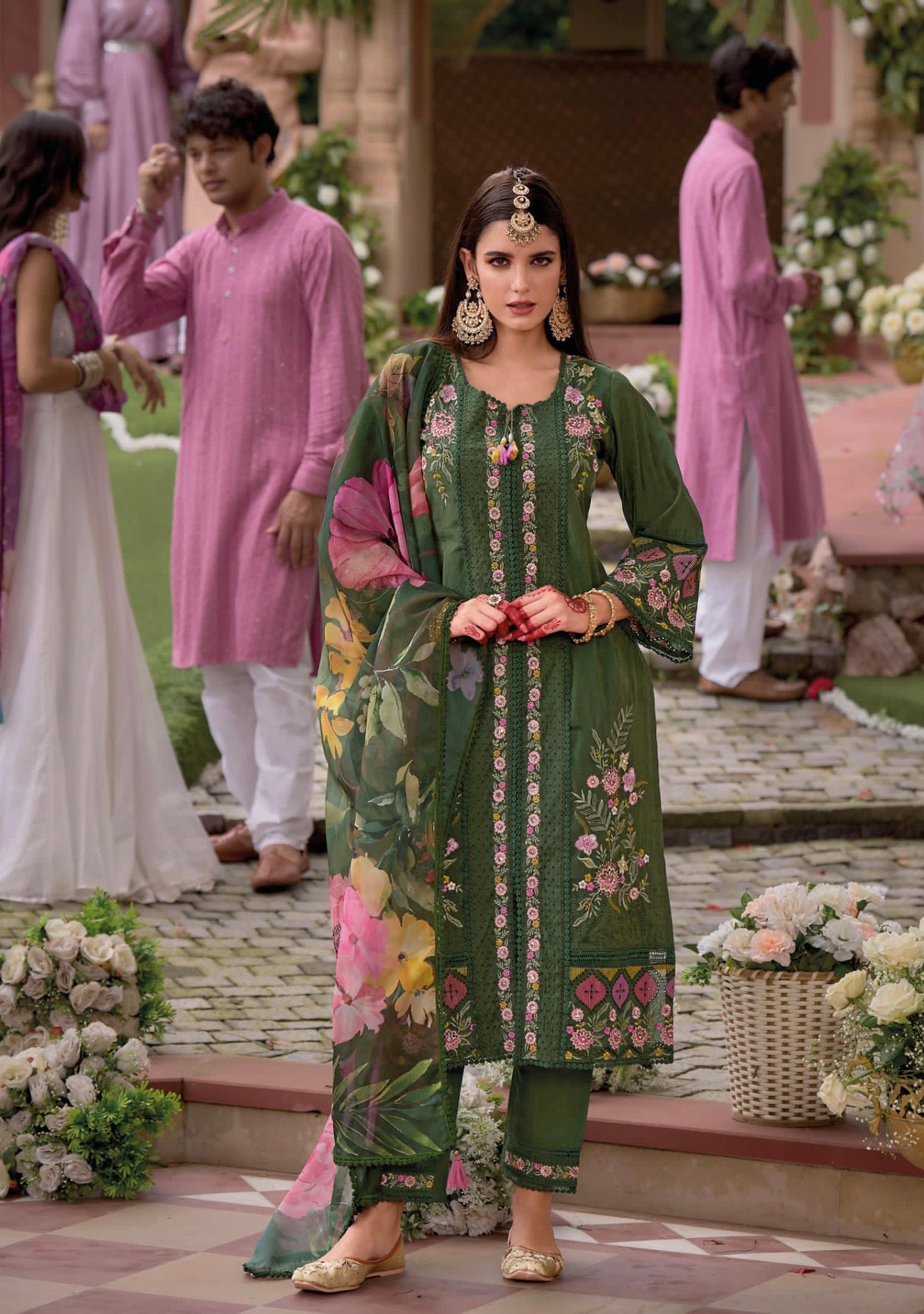 Angrakha Pakistani designer suit