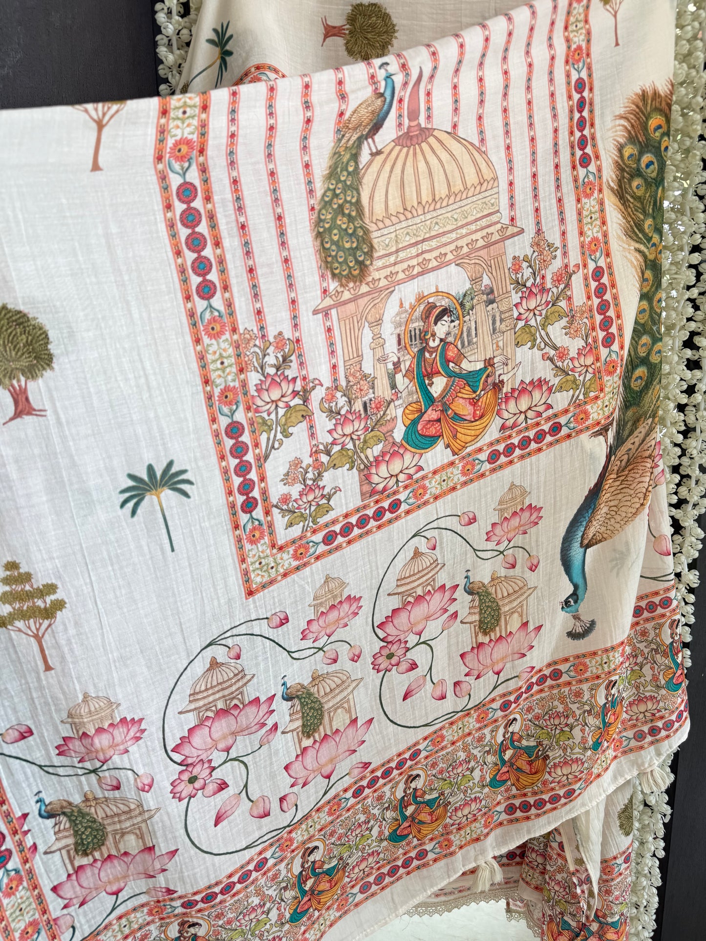 Mulmul cotton divine handwork suit