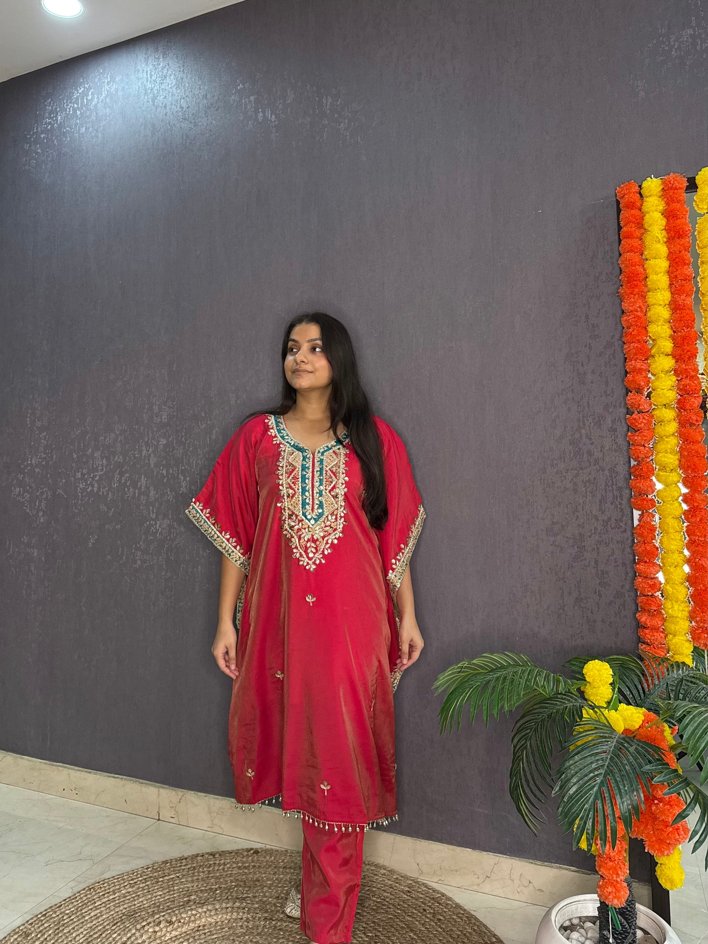 Gotapatti kaftan set