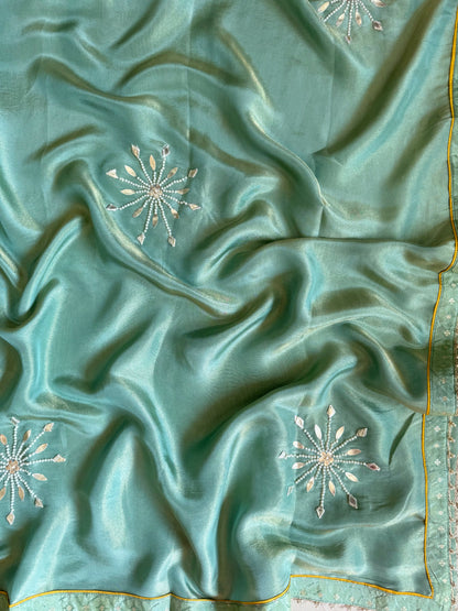 Pearl Benarsi Tissue silk suit