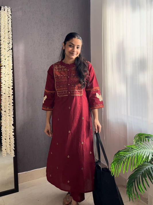 Cotton butterfly suit set