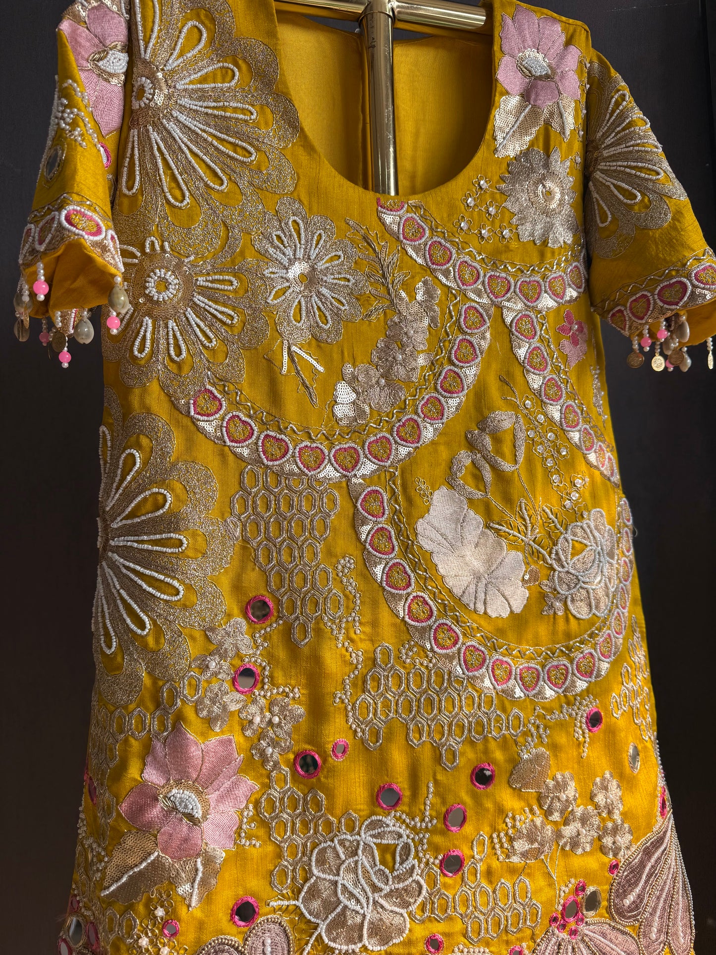 Luxurious raw silk Handwork set