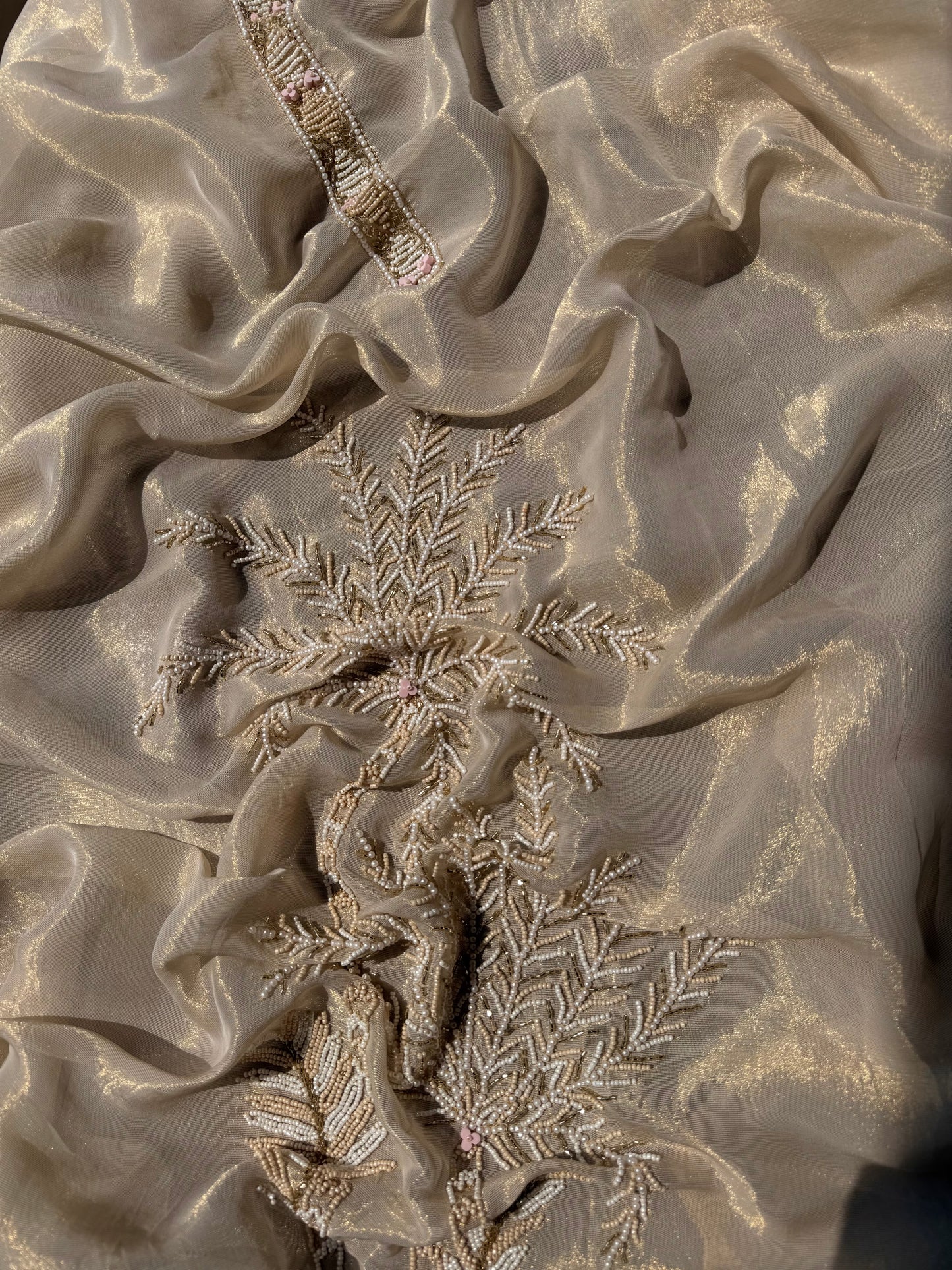 Luxurious Handwork Tissue Benarsi silk suit