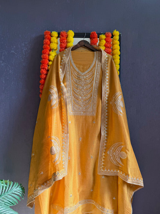 Luxurious Tissue silk suit