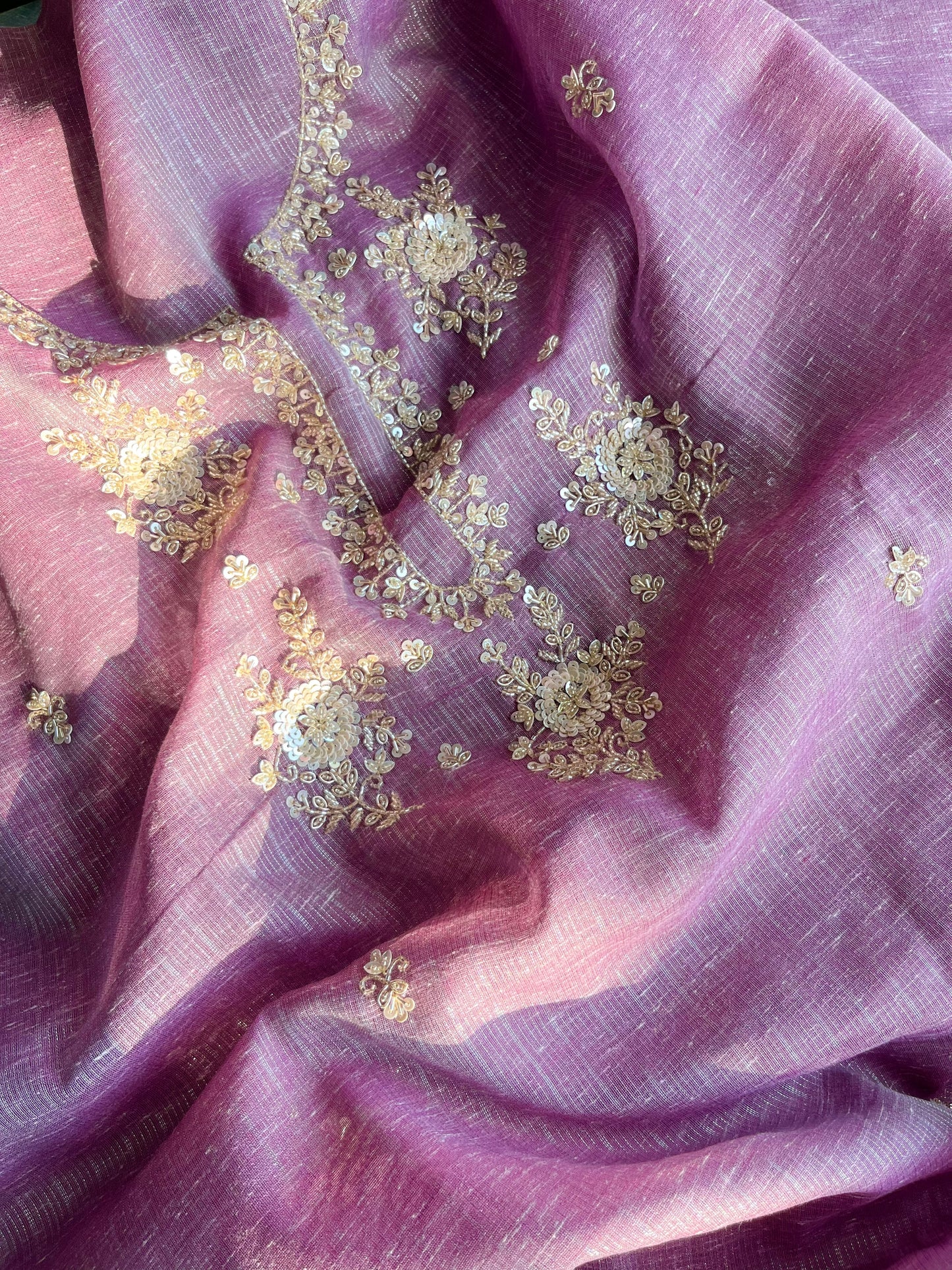 Benarsi kota handwork suit