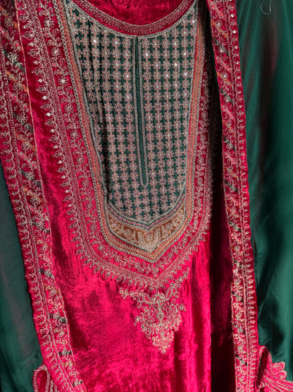 Velvet Marori Aari work suit