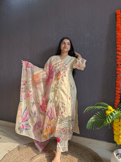 Angrakha Pakistani designer suit