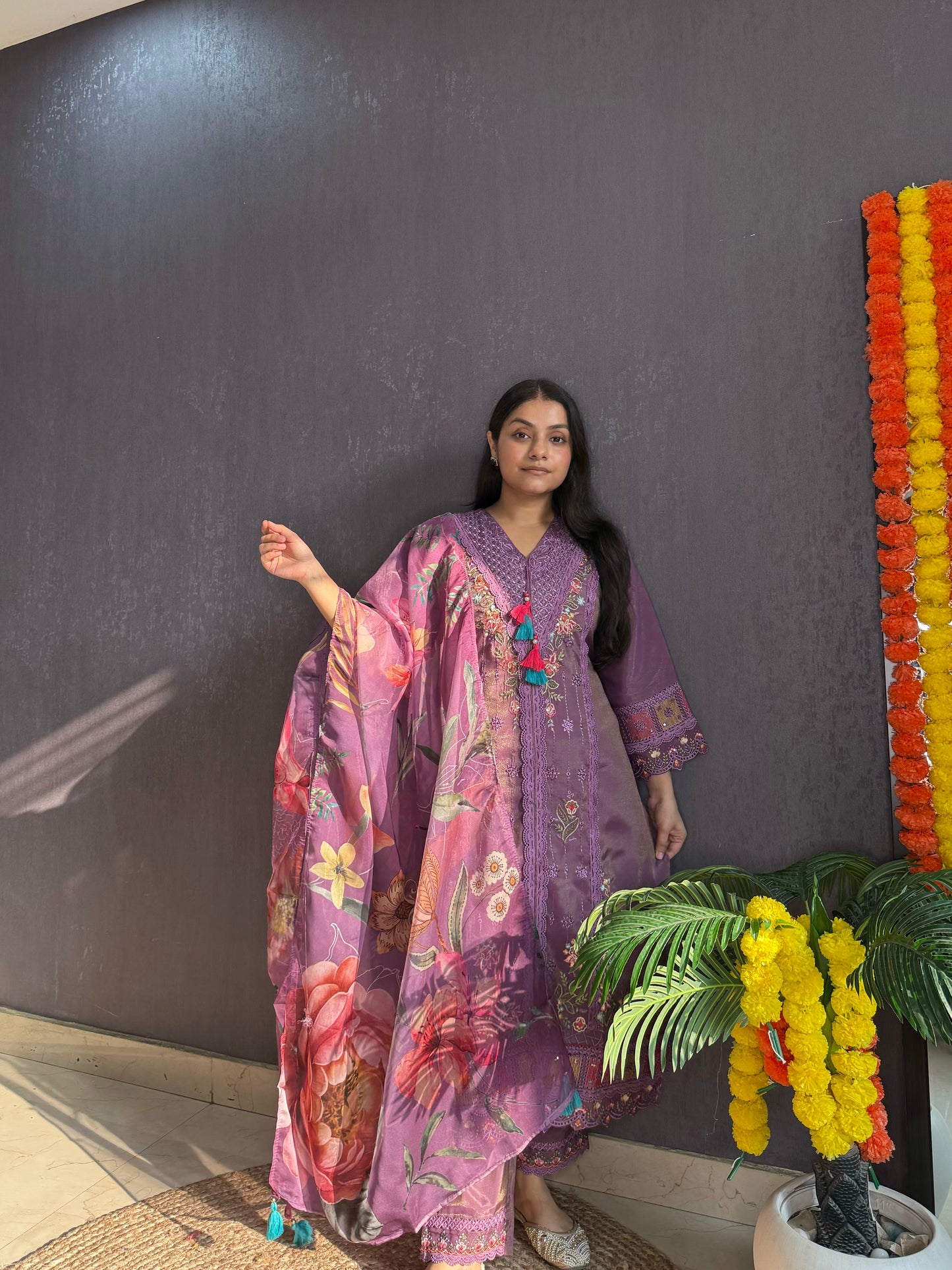 Angrakha Pakistani designer suit