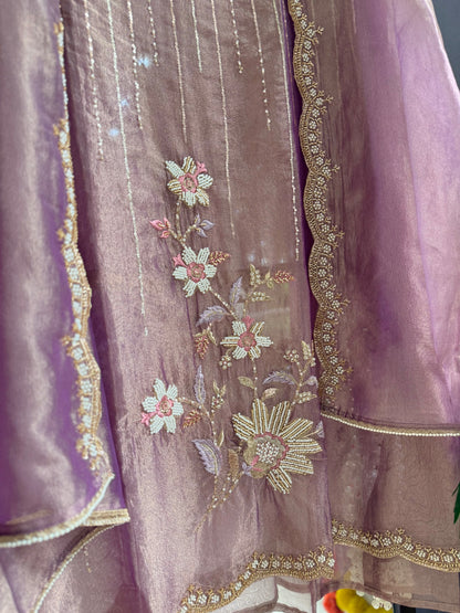 Premium Crush Tissue handwork suit