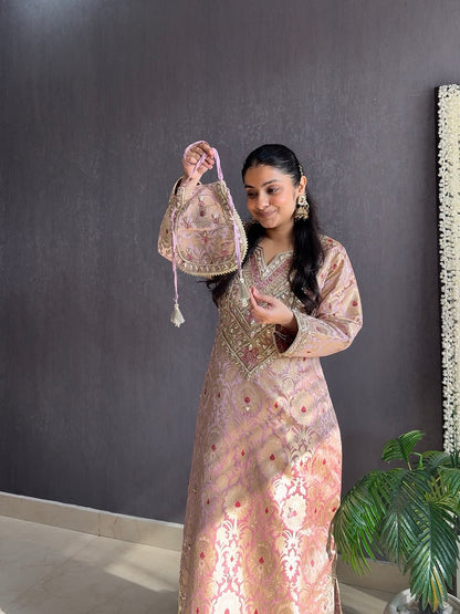 Luxurious gotapatti brocade dress