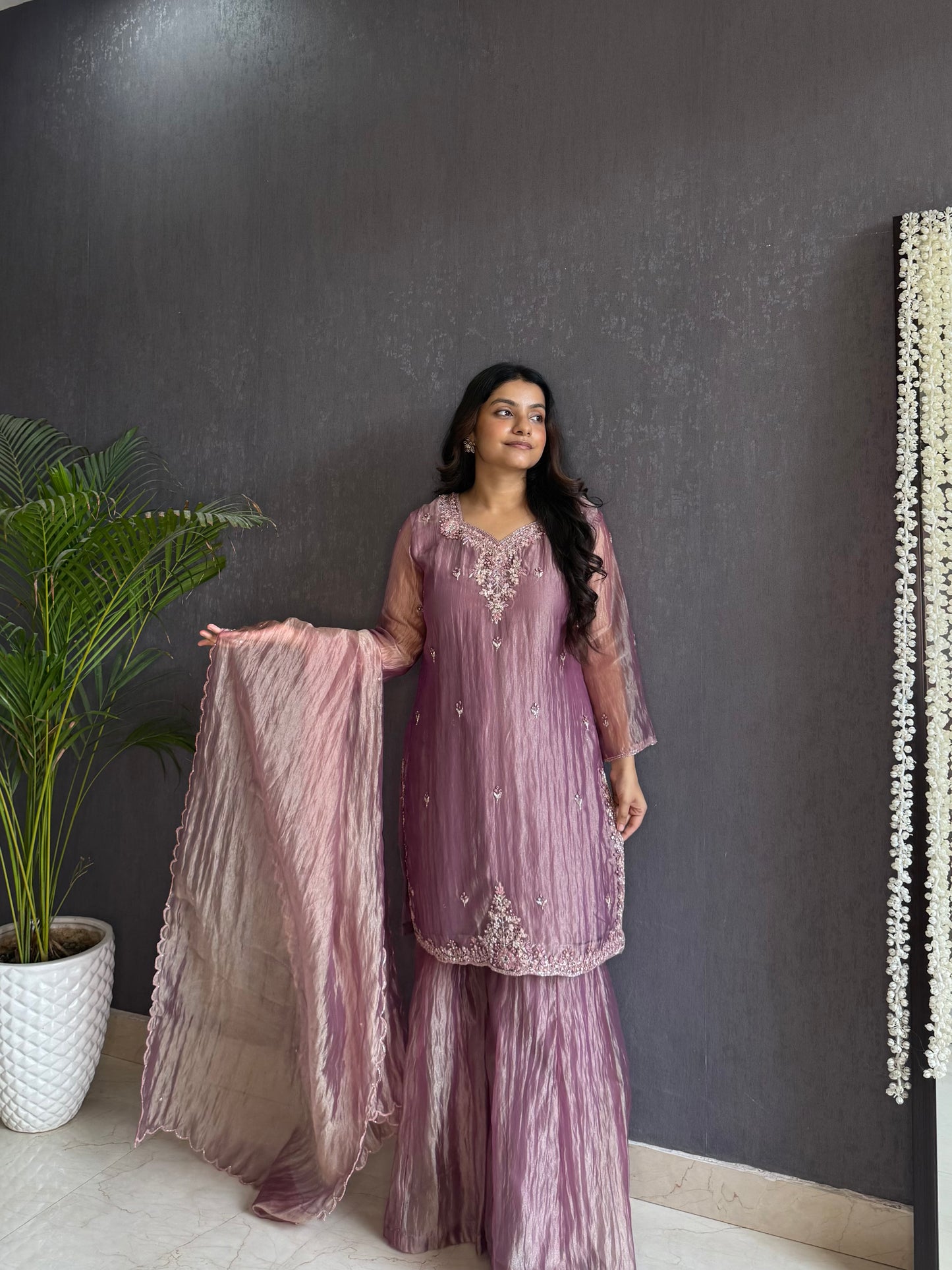 Handwork sharara set