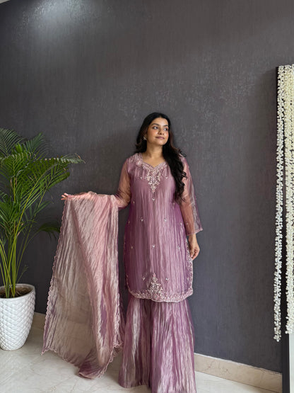 Handwork sharara set