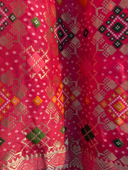 Luxurious patola kanjivaram silk suit
