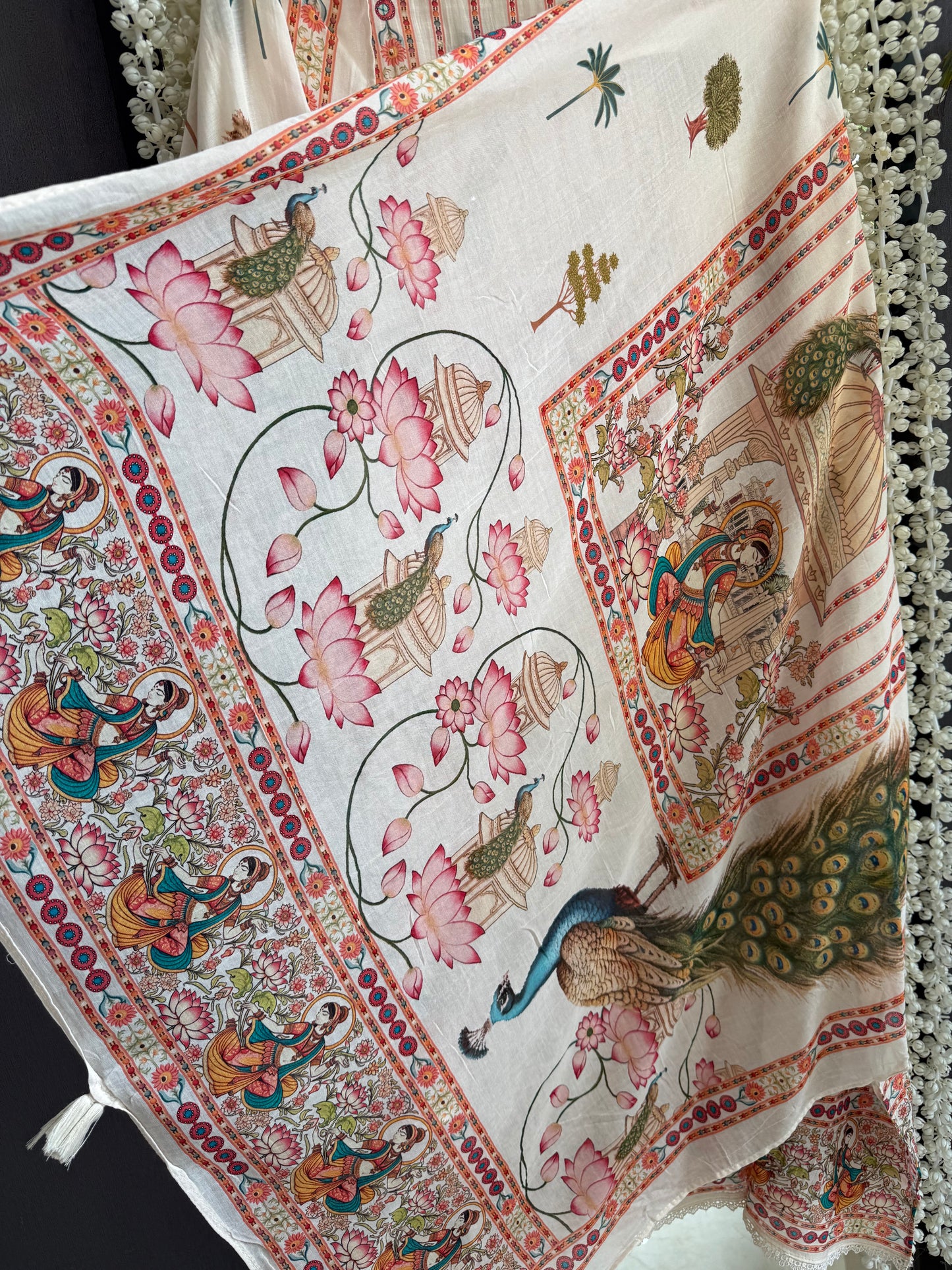 Mulmul cotton divine handwork suit