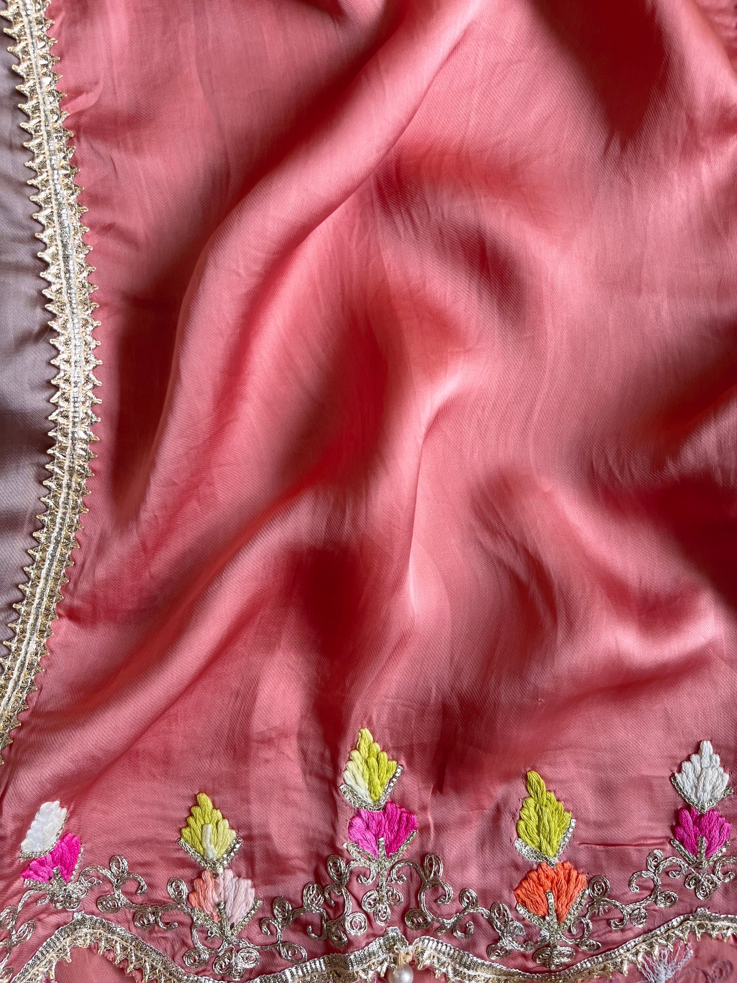 Luxurious Gotapatti silk suit