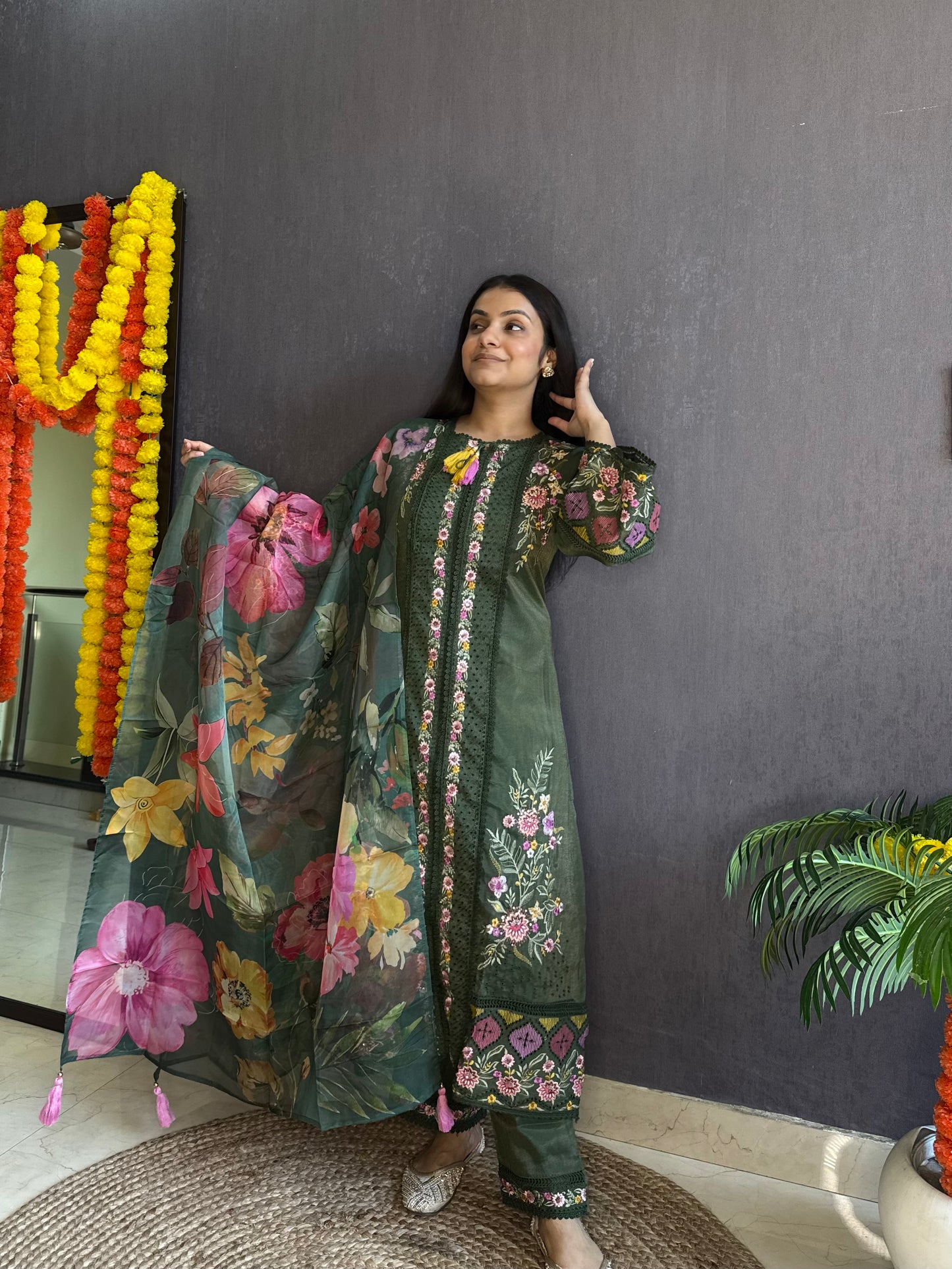 Angrakha Pakistani designer suit