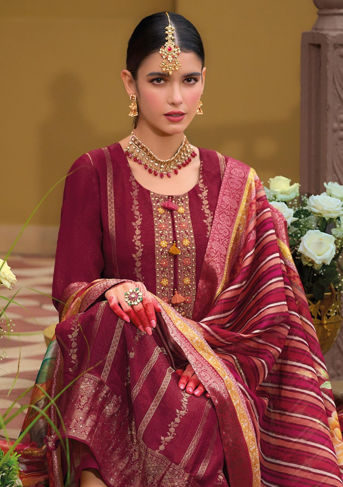Benarsi silk suit sets