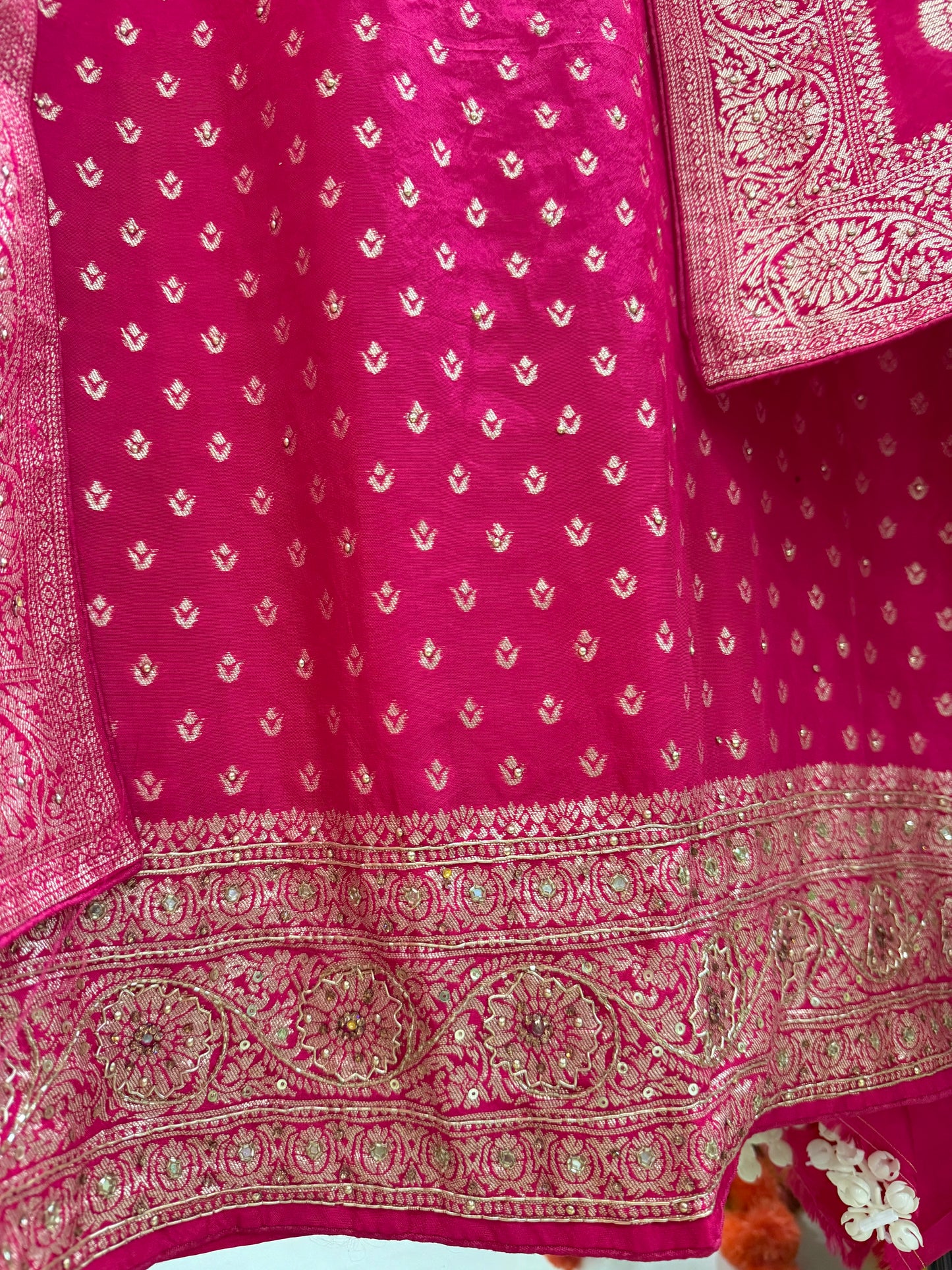 Banarsi handwork silk suit