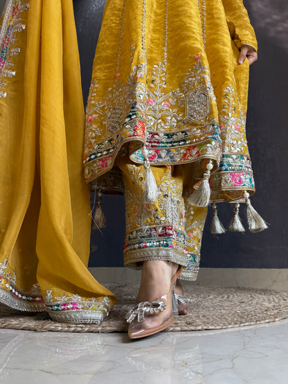 Luxurious gotapatti anarkali set