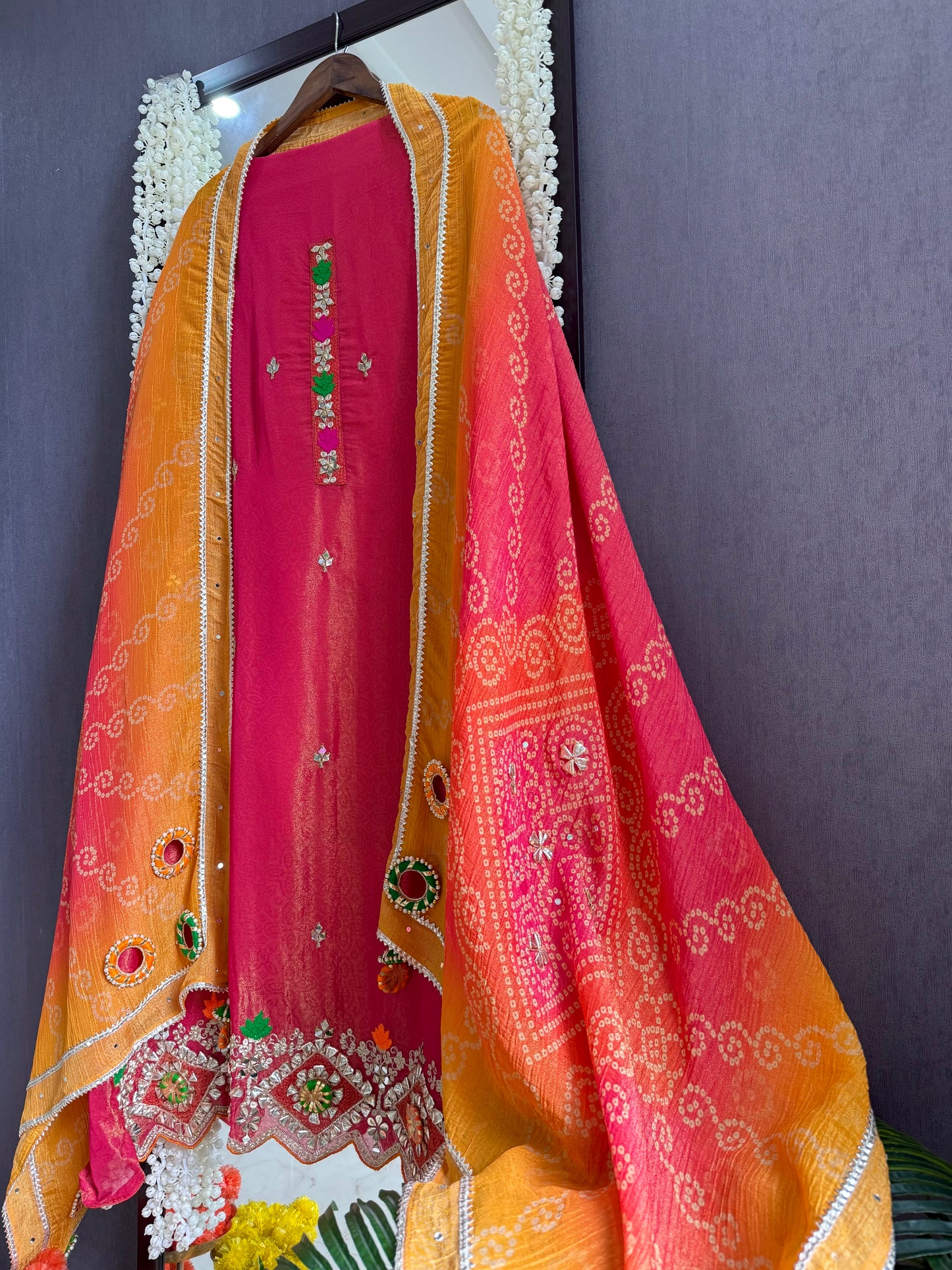 Luxurious Gotapatti Bangles suit