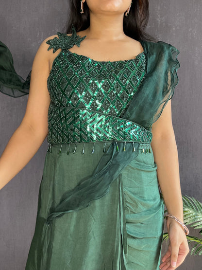 Draped Gown Saree