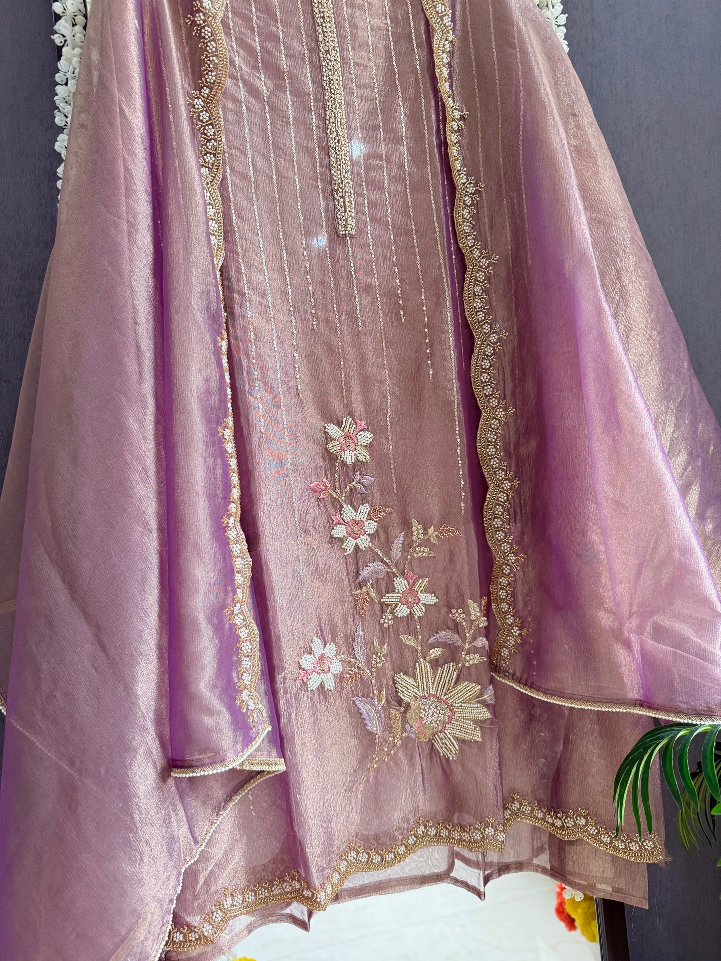 Premium Crush Tissue handwork suit