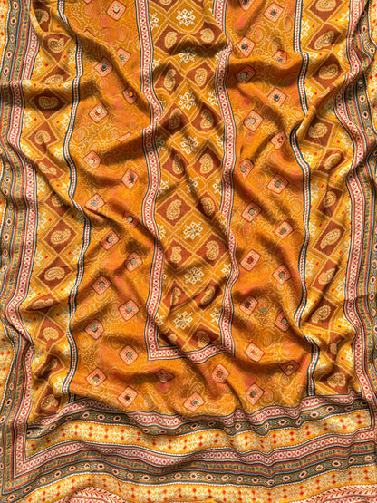 Premium crepe pakistani bandhani suit