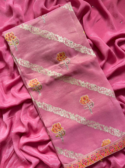 Meenakari Benarsi Tissue silk suit