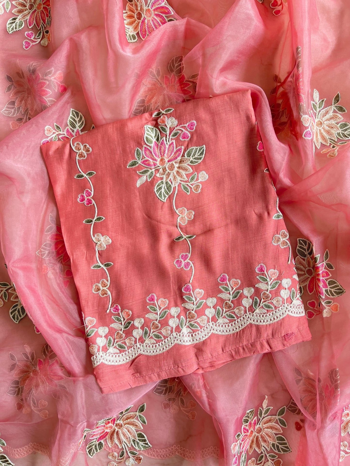 Hearts Aari work suit