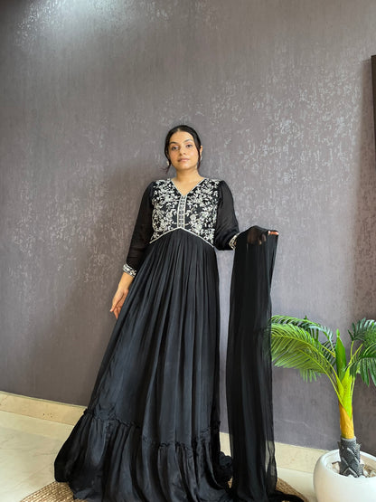 Handwork Anarkali suit