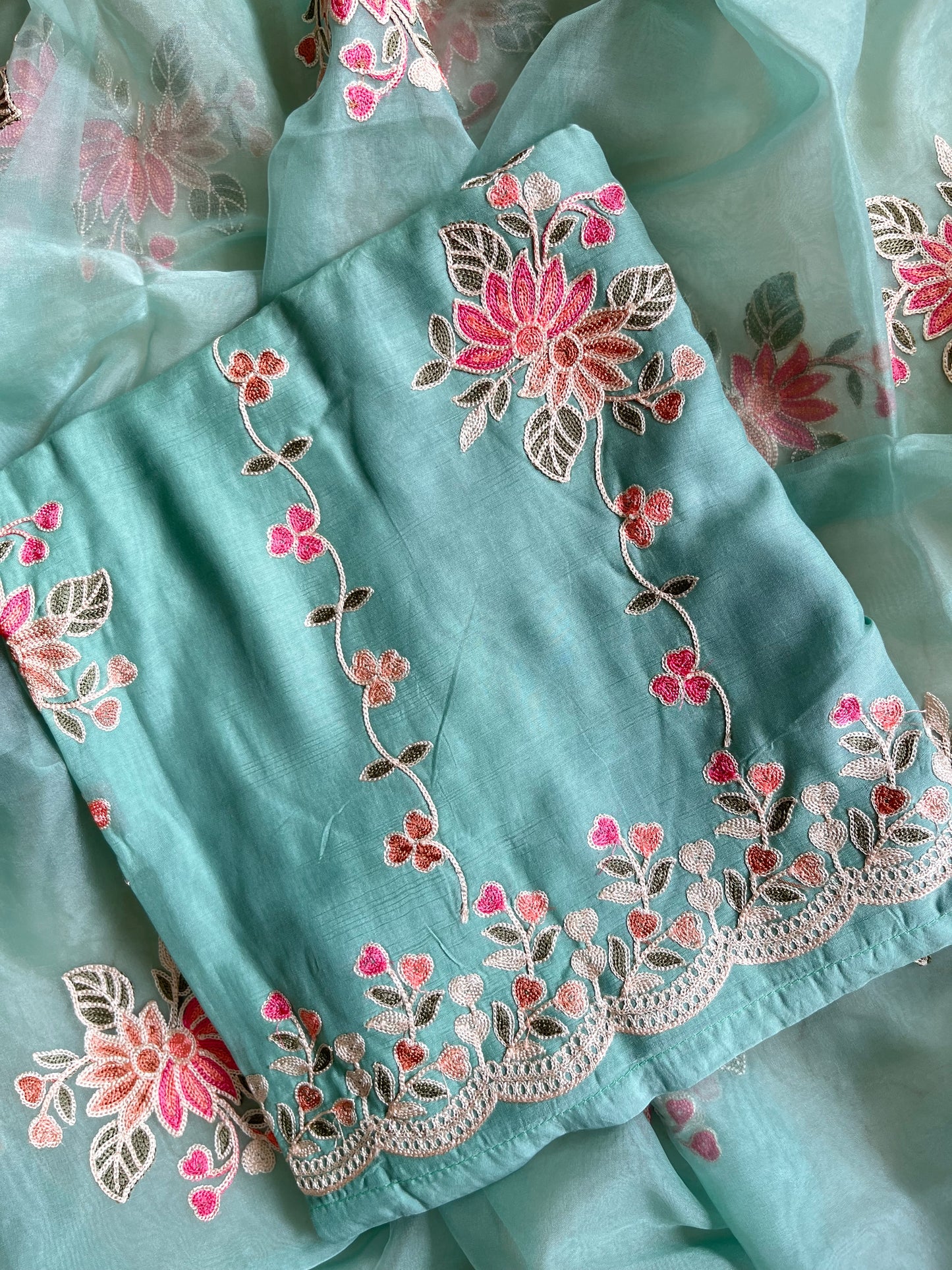 Hearts Aari work suit