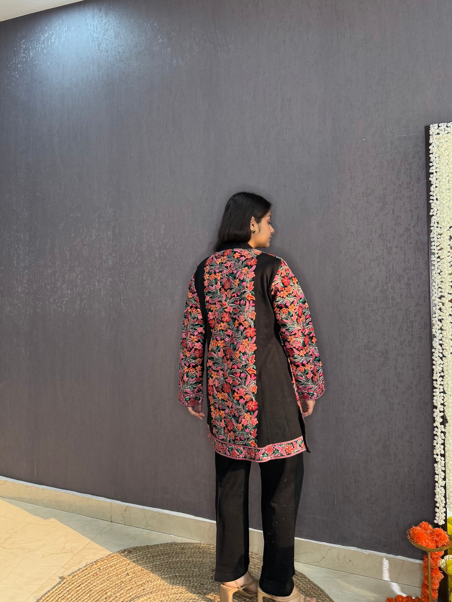 Woollen kashmiri Jacket set