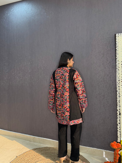 Woollen kashmiri Jacket set