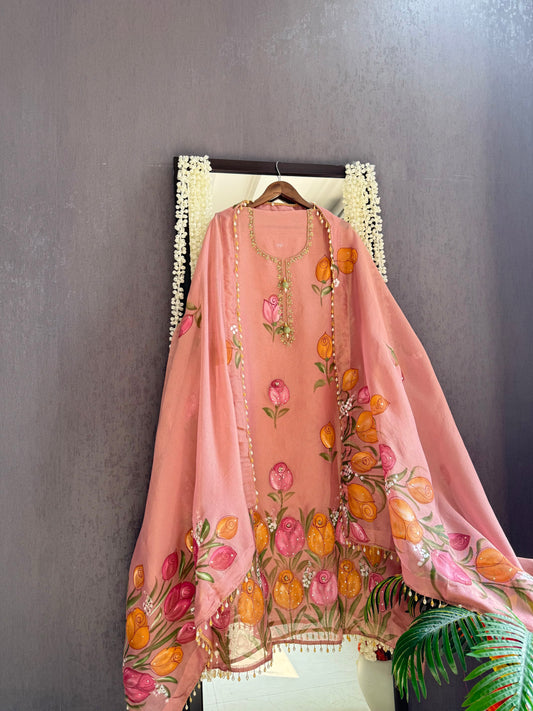 Pure handpainted handwork suit