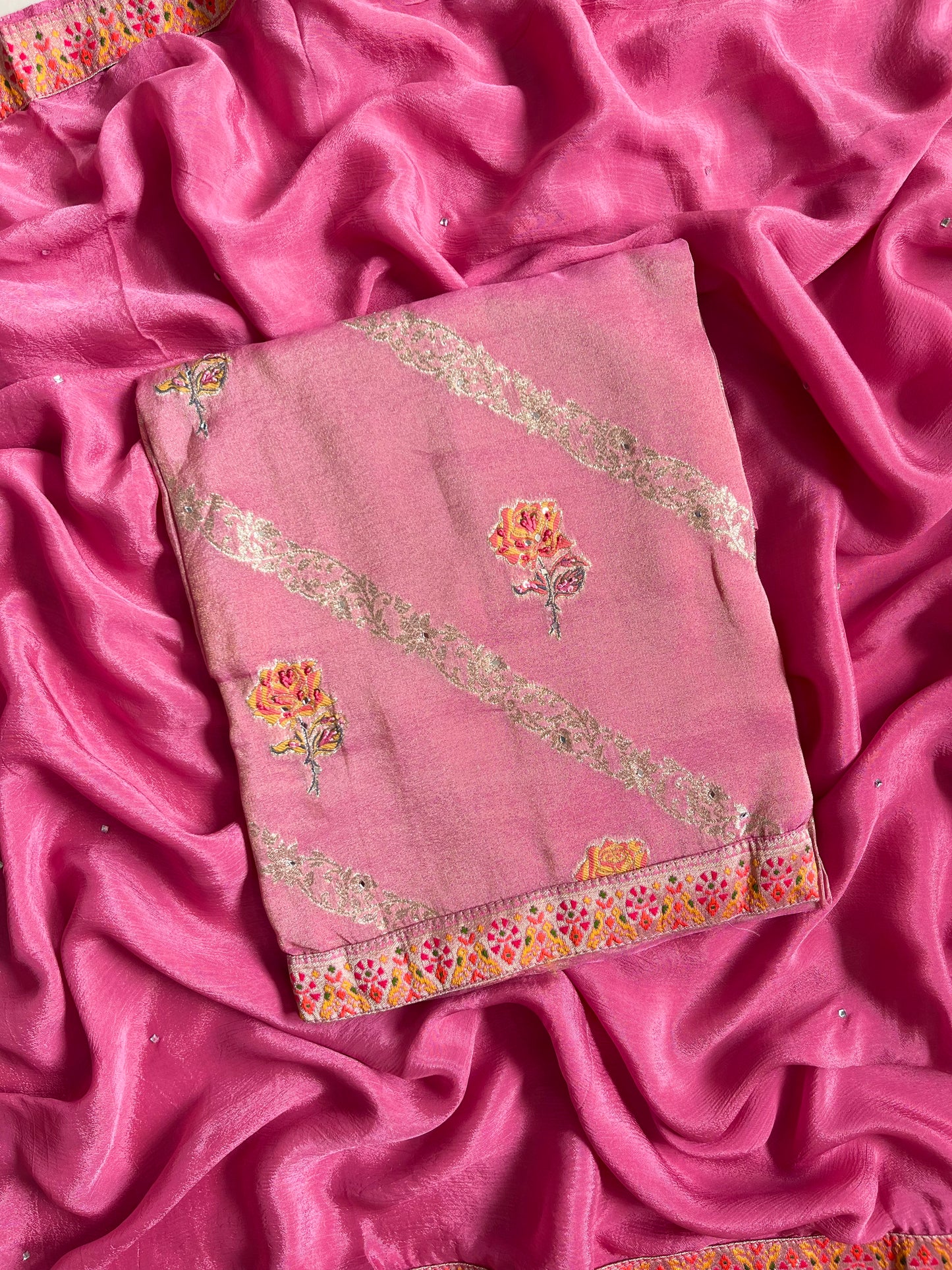 Meenakari Benarsi Tissue silk suit