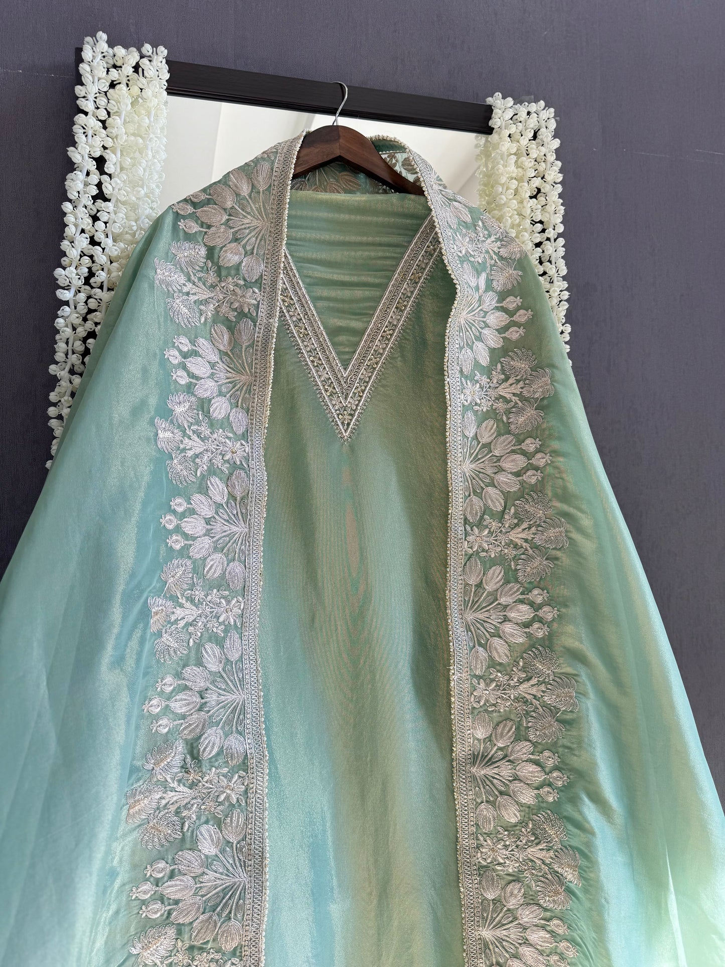 Luxurious Aari work handwork suit
