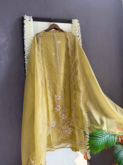 Premium Crush Tissue handwork suit