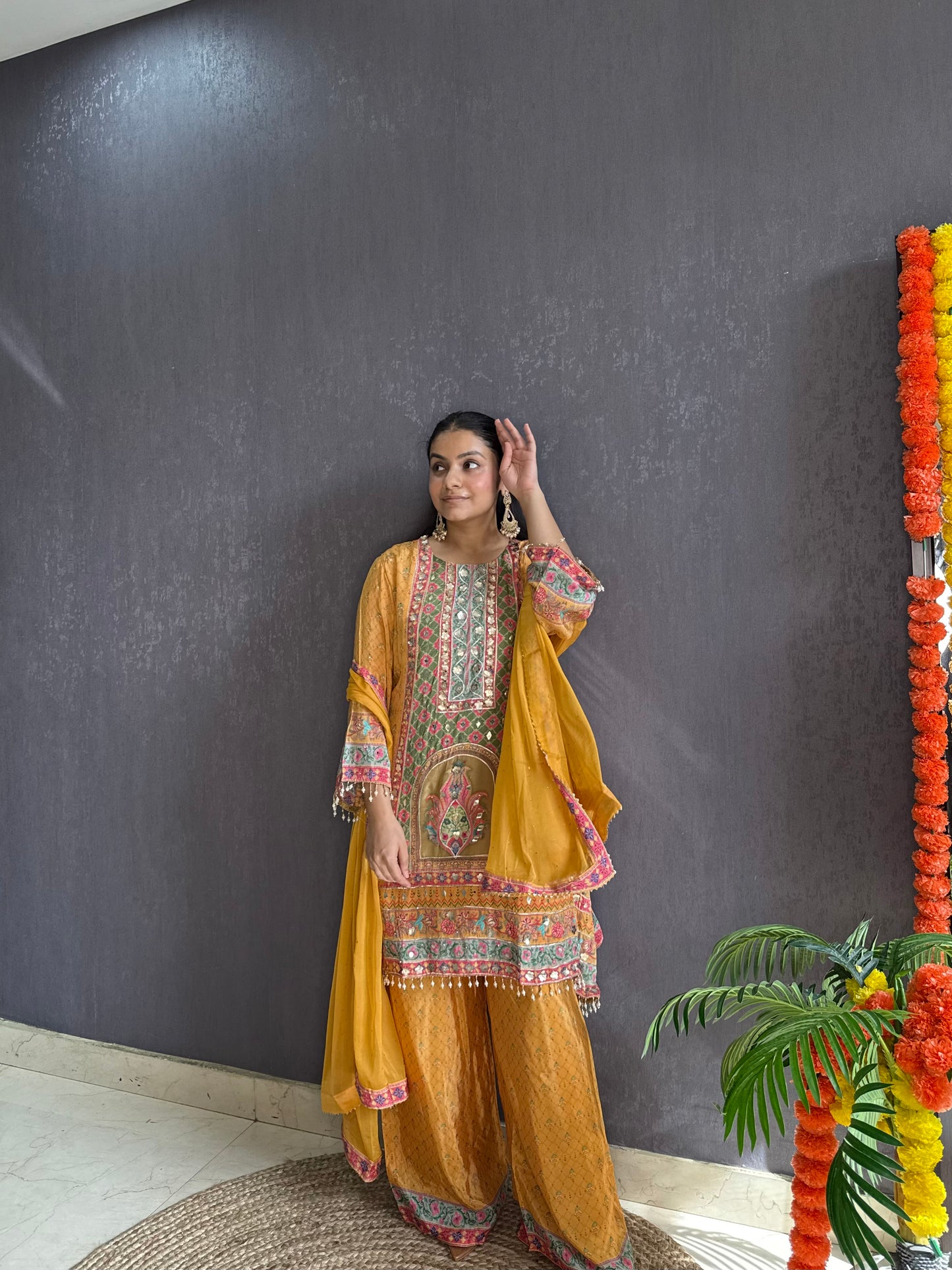 Zari embroidered Pakistani Suit