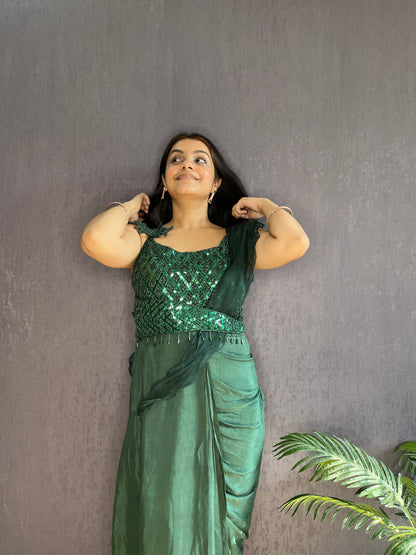 Draped Gown Saree
