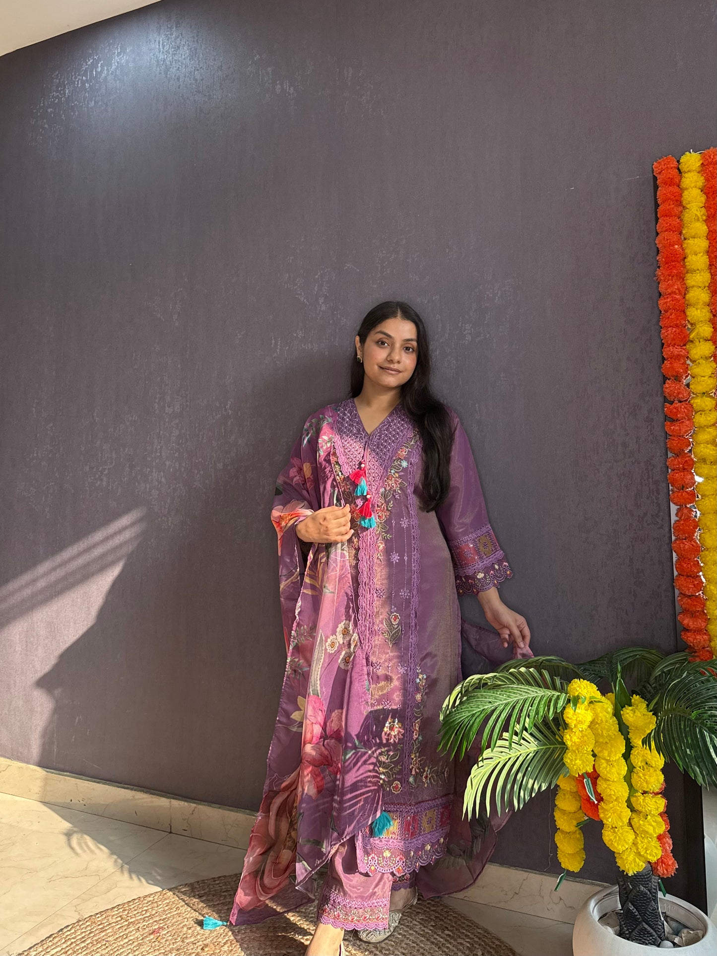 Angrakha Pakistani designer suit