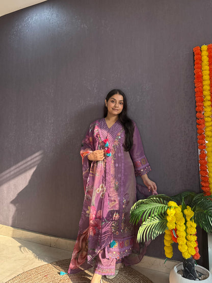 Angrakha Pakistani designer suit