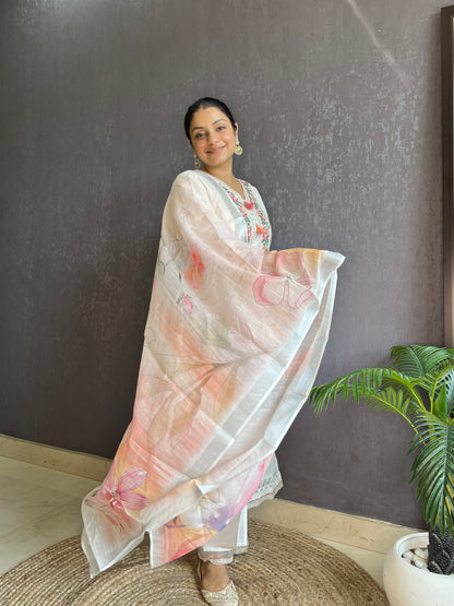 Premium cotton designer suit set
