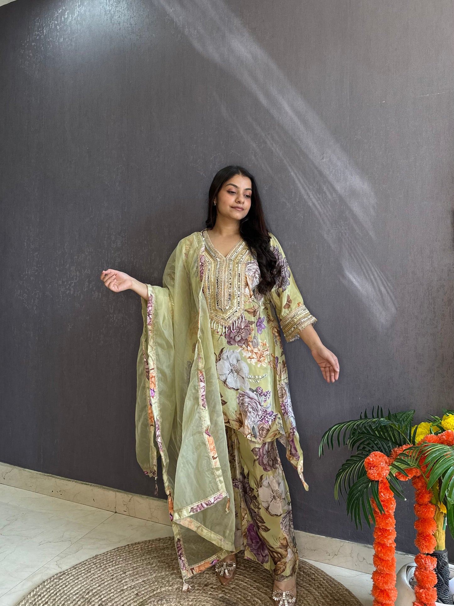 Mirrorwork Pakistani Suit