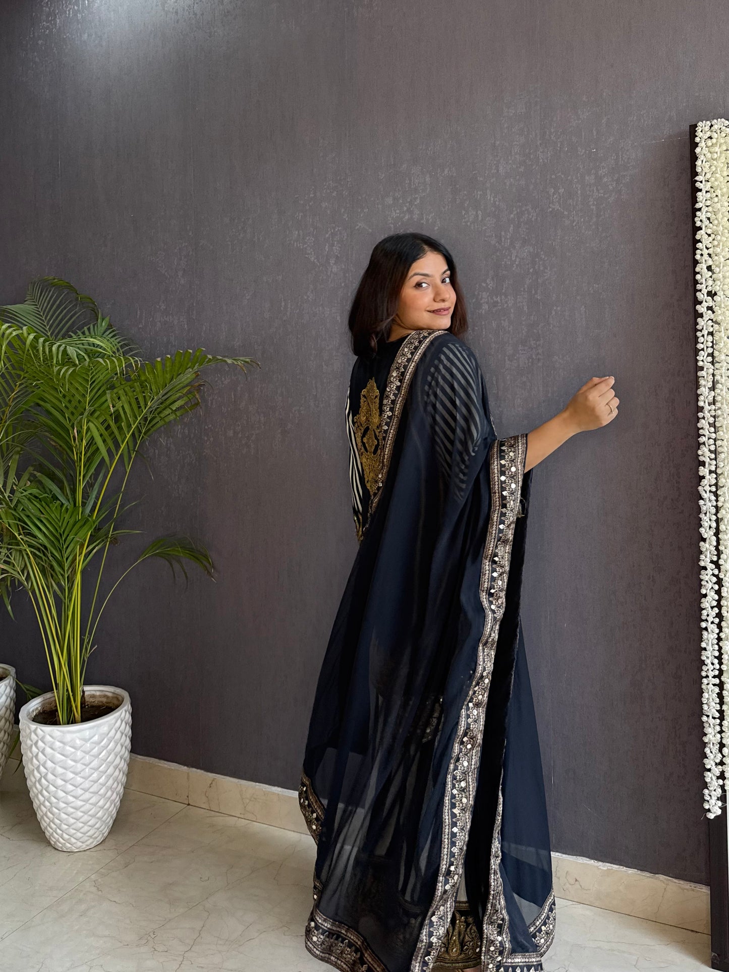 Premium crepe gotapatti set