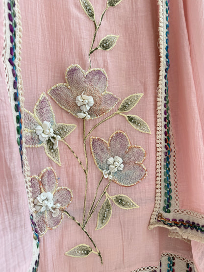 Luxurious Mul chanderi jute suit