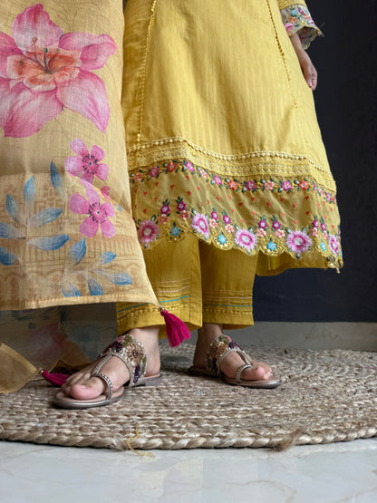 Aline cotton Handwork suit