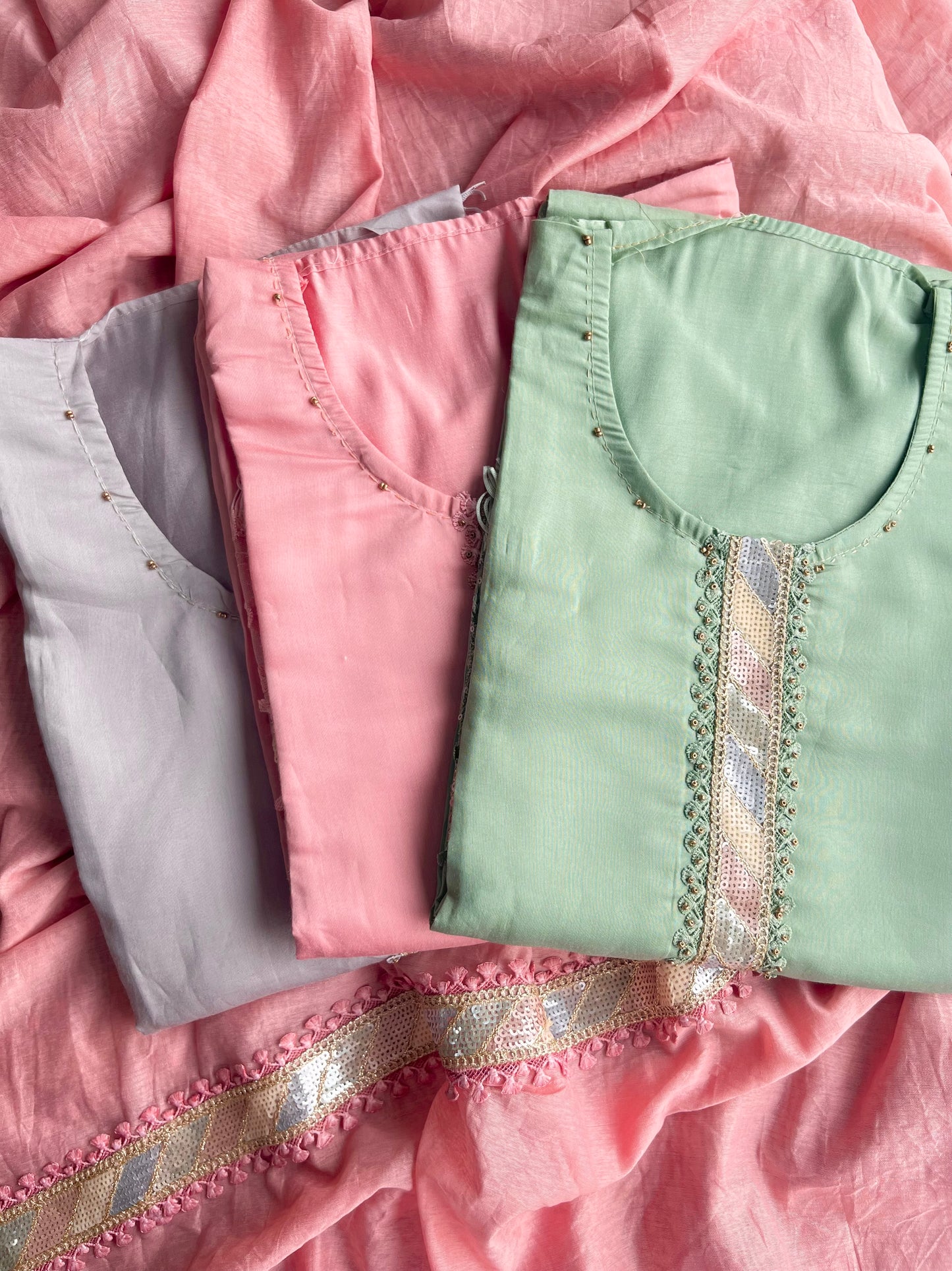 Modal sequins suits