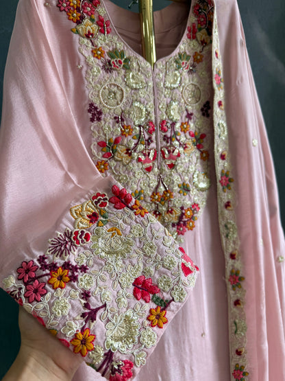 Luxurious handwork sharara set