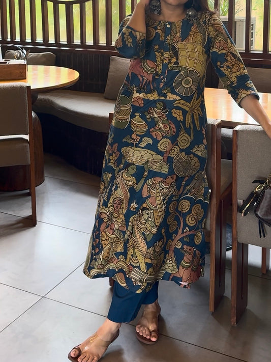 Cotton Kalamkari kurta set